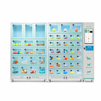 Distributeur automatique de produits pour animaux de compagnie sans réfrigération avec écran tactile pour salons de toilettage et cliniques vétérinaires
