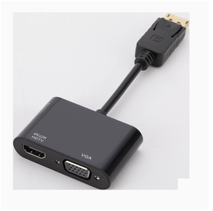Docking Station HUB 2-in-1 da <span class=keywords><strong>DP</strong></span> a <span class=keywords><strong>HDMI</strong></span> e VGA, Compatibile con PC, Laptop e Interfacce <span class=keywords><strong>DP</strong></span> - Product Image 2