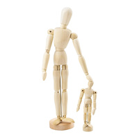 Mannequin articulé en bois mobile personnalisé, parfait pour la décoration de la maison, dessinant la figure humaine