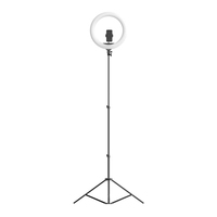 Anneau lumineux Tik Tok, anneau lumineux pour téléphone, anneau lumineux rechargeable pour appareil photo, anneau lumineux LED circulaire pour selfie, photographie, 22 pouces