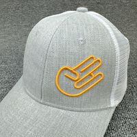Gorra de béisbol clásica estructurada de 6 paneles con visera ligeramente curvada, malla y bordado 3D, con logotipo personalizado OEM, venta al por mayor de fábrica