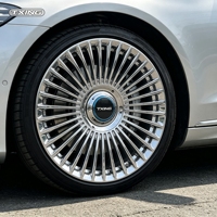 Jantes de course personnalisées en alliage 6061-T6 pour Mercedes-Benz, 19-24 pouces, 5x112, avec capuchons flottants, polies, forgées, état neuf