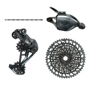 SRAM Eagle GX SX NX Groupset sepeda, 1x12S Tuas pemindah gigi sepeda MTB sangkar panjang rantai kaset Derailleur belakang Set 4 buah