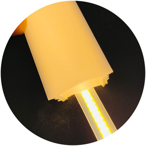 2014Neon dải ánh sáng Silicone khuếch tán chèn miễn phí dẫn kênh Đen Silicon khuếch tán 20x14mm t Silicone khuếch tán cho đèn Led - Product Image 6