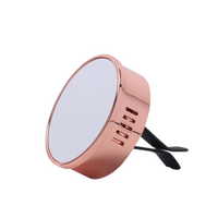 Diffuseur de parfum pour voiture couleur champagne, clip de ventilation en alliage de zinc, logo photo personnalisé, clip de parfum pour sortie d'air de voiture, décoration intérieure automobile, cadeau