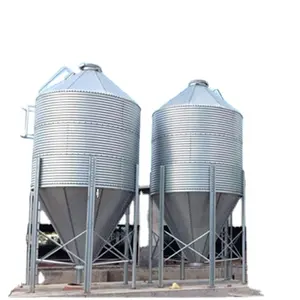 Maquinaria y equipo agrícola profesional soja maíz trigo girasol almacenamiento hoja galvanizada silos de grano pequeño