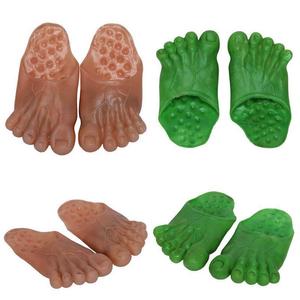Scarpe Divertenti con Stampa <span class=keywords><strong>Hulk</strong></span> per Feste di Halloween, Calzature a Punta Tonda in PVC, Tendenza Moda Estiva - Product Image 4