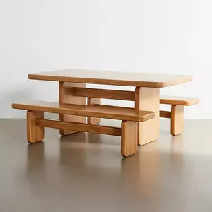 Dreamhause-mesa de comedor de madera sólida de alta calidad, mesa de trabajo Rectangular moderna para casa, oficina, apartamento, estudio, tablero grande usado