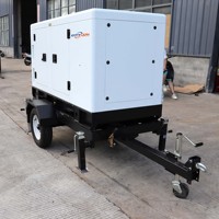 Générateur diesel silencieux sur remorque CITY LION GFS-D44 200 kW avec ATS 480 V/230 V 60 Hz, alternateur 100 % cuivre