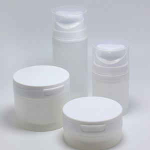 ขวดปั๊มสุญญากาศ PP ขนาด 30 มล. 100 มล. สีขาว สำหรับครีมบำรุงผิวหน้า เซรั่ม และโฟมล้างหน้า บรรจุภัณฑ์เครื่องสำอาง 150 กรัม รุ่นใหม่ - Product Image 2