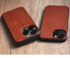 Coque de téléphone en bois naturel en gros pour iPhone 15 Plus, coque arrière vierge en bois véritable avec logo personnalisé pour iPhone 14 Pro Max 12 Mini - Product Image 3