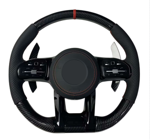 Volante Deportivo AMG de Fibra de Carbono y Cuero para <span class=keywords><strong>Mercedes</strong></span> Benz C <span class=keywords><strong>E</strong></span> S G GLE GLS GLC CLS W213 W222 W205 C63, Edición Nueva Mejorada - Product Image 5