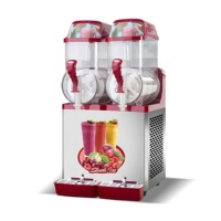 Eenvoudig te bedienen rode/zwarte slush-machine, smoothie-, ijs- en sapmaker, apparatuur voor het maken van dranken