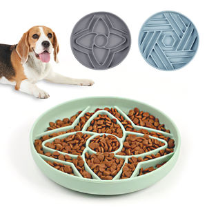 Nieuwe design BPA-vrije siliconen hondenvoederbak voor langzamer voeren, gepersonaliseerd en draagbaar. - Product Image 1