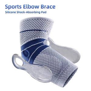 Attelle de coude respirante 3D professionnelle - Support en silicone hautement élastique pour le basketball, le tennis et la prévention des blessures, manchon de coude - Product Image 5