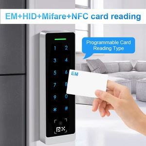 Contrôle d'accès intelligent en gros avec panneau tactile métallique, <span class=keywords><strong>application</strong></span> Tuya, Wi-Fi, <span class=keywords><strong>lecture</strong></span> <span class=keywords><strong>de</strong></span> carte RFID, contrôle par mot <span class=keywords><strong>de</strong></span> passe, étanche IP66 - Product Image 2