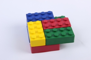 Logo Customized PU Foam Building Block 4 Piece Set Soft <b>Squeeze</b> Stress <b>Ball</b> Fidget Toy - Product Image 3