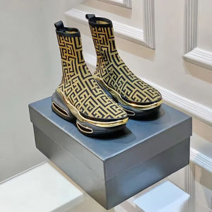 Zapatos Casuales de Cuero de Alta Gama para Exteriores, Diseño de Unicornio con Paneles de Neopreno, para Correr, Otoño, Tela de Algodón, Unisex - Product Image 4