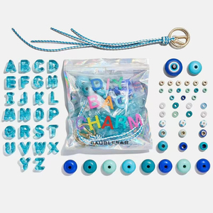 Bán buôn tự làm bảng chữ cái <span class=keywords><strong>Bead</strong></span> <span class=keywords><strong>Kit</strong></span> | tùy chỉnh Charms đối với trang sức | lý tưởng cho mặt dây chuyền & Móc khóa quà tặng & Đảng ủng hộ - Product Image 5
