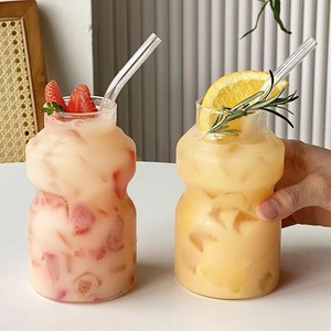 Cốc thủy tinh nhỏ chịu nhiệt Sữa nước trà sữa uống cốc cốc cà phê đá - Product Image 4