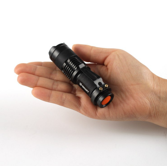 Mini Zoomable LED Flashlight Super Bright Waterproof EDC Tactical Lightweight Durable Aluminum Alloy Portable Camping Hiking