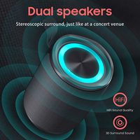 Speaker Portabel Subwoofer Outdoor Bass HIFI Nirkabel Mini Box Loudspeaker FM TF Tahan Air Bluetooth