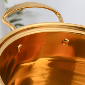 Juego <span class=keywords><strong>de</strong></span> ollas <span class=keywords><strong>de</strong></span> acero inoxidable al por mayor con tapas <span class=keywords><strong>de</strong></span> vidrio, apto para cocinas <span class=keywords><strong>de</strong></span> gas e inducción, olla para sopa para cocinar en casa - Product Image 2