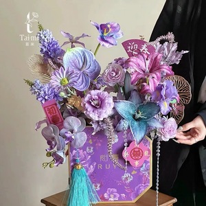 Arrangement de fleurs artificielles Jinxi, fleurs en soie réalistes, décoration de mariage et de maison, fabrication chinoise 00013 - Product Image 2
