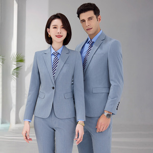 Unisex Business Suit Long Sleeve Polyester Fall 2024 Workwear Comfortable Professional Commuter Style - Product Image 1