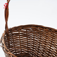 JY Paniers de marché ovales en osier pour fleurs, fruits, emballage cadeau pour bébé, fournitures, panier cadeau tissé avec poignée