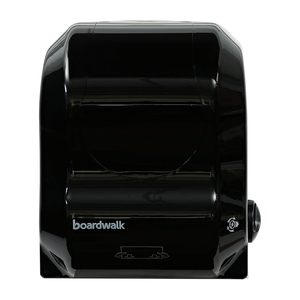 Boardwalk T7470BKBW 13,25 pouces. X 10,25 pouces X 16,25 pouces Distributeur de serviettes mécanique mains libres noir, distributeur de serviettes humides - Product Image 4