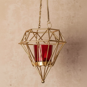 Handmade Metal Hanging <b>Tealight</b> Candle Holder <b>Lantern</b> for Christmas Decoration Festive Party Home Decor Tree Accessories - Product Image 1