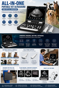 Sistema de diagnóstico por ultrasonido portátil N60 estilo laptop para animales de granja y mascotas exóticas. - Product Image 6