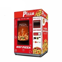 Machine automatique à pizza pour restaurant Street Business 24H Refrigeration Accepte les pièces de carte de crédit pour les centres commerciaux