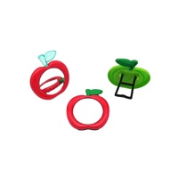 Mini miroir de maquillage pliant en plastique en forme de pomme pour la décoration