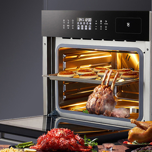 Lò nướng kết hợp hơi nước thông minh tích hợp 60L có cửa kính, chức năng nướng đối lưu quay cho bánh pizza/bánh mì/bánh ngọt, dùng cho nhà ở & nhà bếp thương mại - Product Image 3