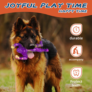 Giocattolo di cane resistente in Nylon per masticare carne di manzo indistruttibile giocattolo per cani grandi giocattoli interattivi per cani - Product Image 5
