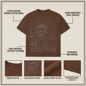 Custom <b>Flame</b> Pegasus Graphic T-<b>shirt</b> Vintage Washed 100% Cotton Oversized Heavyweight Streetwear Print Tee Men T <b>Shirt</b> - Product Image 3