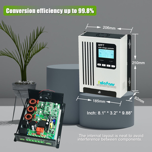 Controlador de cargador solar 72 voltios MPPT 55 <span class=keywords><strong>AMP</strong></span> PV 5.5kw 84V Cargador Solar dc180v MPPT laderegler - Product Image 3