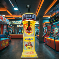 Machine de jeu d'arcade de boxe à monnayeur en métal de haute qualité, avec manuel d'utilisation en anglais pour enfants, idéale pour la rue, garantie 1 an