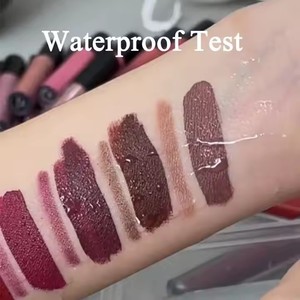 Wholesale 2-in-1 Kits <strong>Custom</strong> <strong>Lipstick</strong> Vegan Waterproof Matte Lip Gloss Liquid <strong>Lipstick</strong> Lip Kit Lip Liner Set with Black Package - Product Image 6