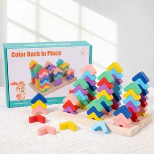 Bloques de Apilamiento de Colores para Reconocimiento y Clasificación, Rompecabezas de Colores Arcoíris, Juego Sensorial para Niños y Niñas - Product Image 6
