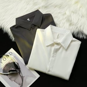 <span class=keywords><strong>Camicia</strong></span> estiva Casual da <span class=keywords><strong>uomo</strong></span> a maniche corte da <span class=keywords><strong>uomo</strong></span> <span class=keywords><strong>camicia</strong></span> ampia tinta unita taglia grande - Product Image 4