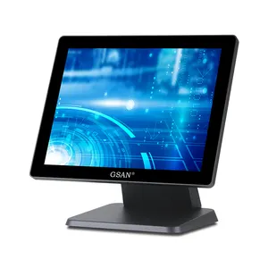 Il Pos capacitivo da 15 pollici di alta qualità popolare visualizza il Monitor Touch Screen piatto puro