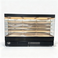 Refrigerador con Cortina de Aire Integrada de 3 Metros, Exterior de Titanio Negro e Interior de Acero Inoxidable