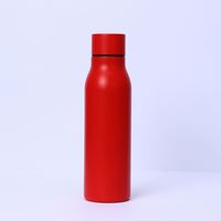 Thermos isotherme double paroi en acier inoxydable 20oz 500ml, portable pour voiture, avec sangle intégrée au couvercle