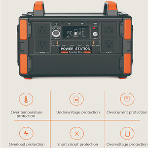 Station d'alimentation personnalisable, charge rapide, batterie externe, affichage numérique LED, système d'énergie solaire, batterie LiFePO4, station d'alimentation 1200W - Product Image 5