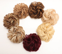 Postiche Chignon Bouclé Ondulé Synthétique Femme Chouchous Chignon Désordonné et Extensions Chignon Épais Postiches Queue de Cheval