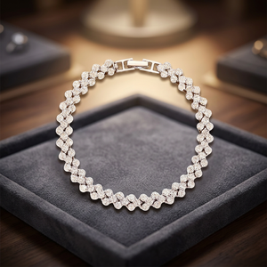 Bracelet à maillons en moissanite glacée de 6 mm, plaqué or, en argent sterling 925, certifié GRA, testé au diamant, vente en gros - Product Image 2
