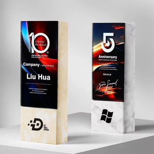 Tarjeta de Autorización Personalizable de Mármol, Placa Conmemorativa, Copa de Premio, Diseño Creativo de Medalla para Concesionarios de Honor, Trofeos Personalizados - Product Image 2